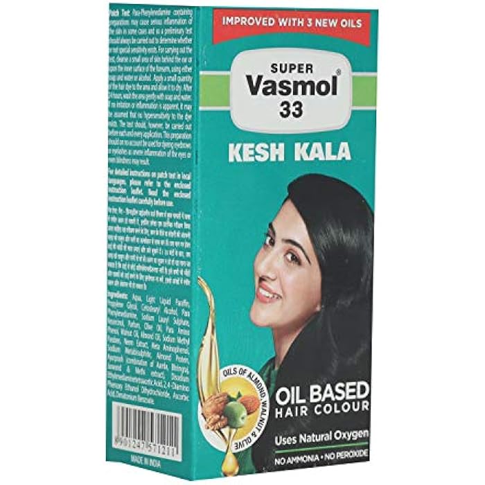 Vasmol Kesh Kala, 100ml - Ayurprash & Almond Protein - Water Free - Natural Black - Suitable for Light Blonde, Dark Blonde, Light Brown, Medium Brown - Image 3
